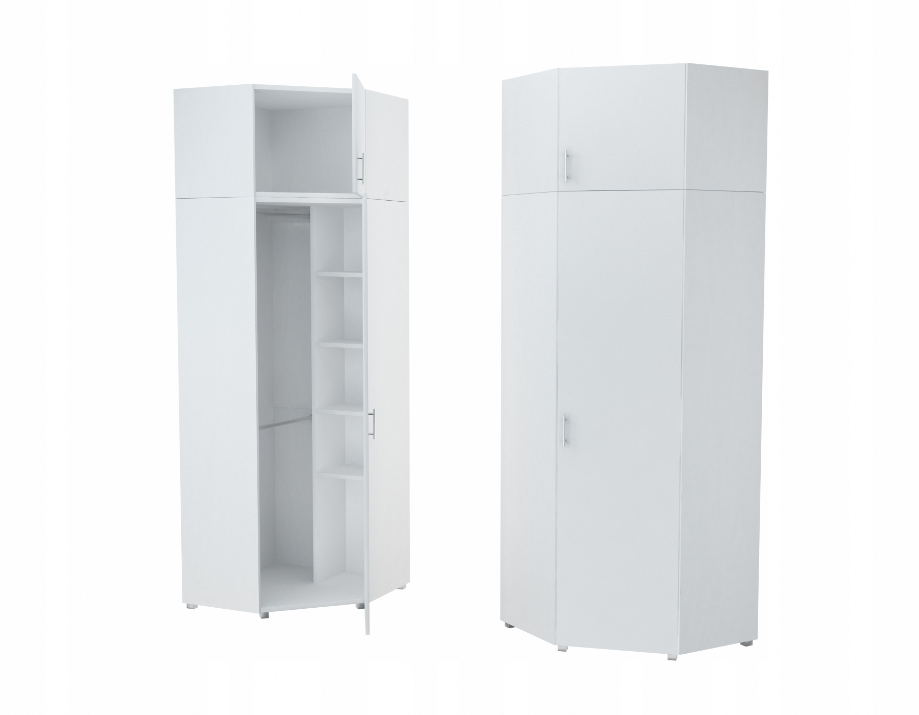 SZAFA NAROŻNA - DĄB SONOMA - PRODUCENT! Liczba szuflad 0