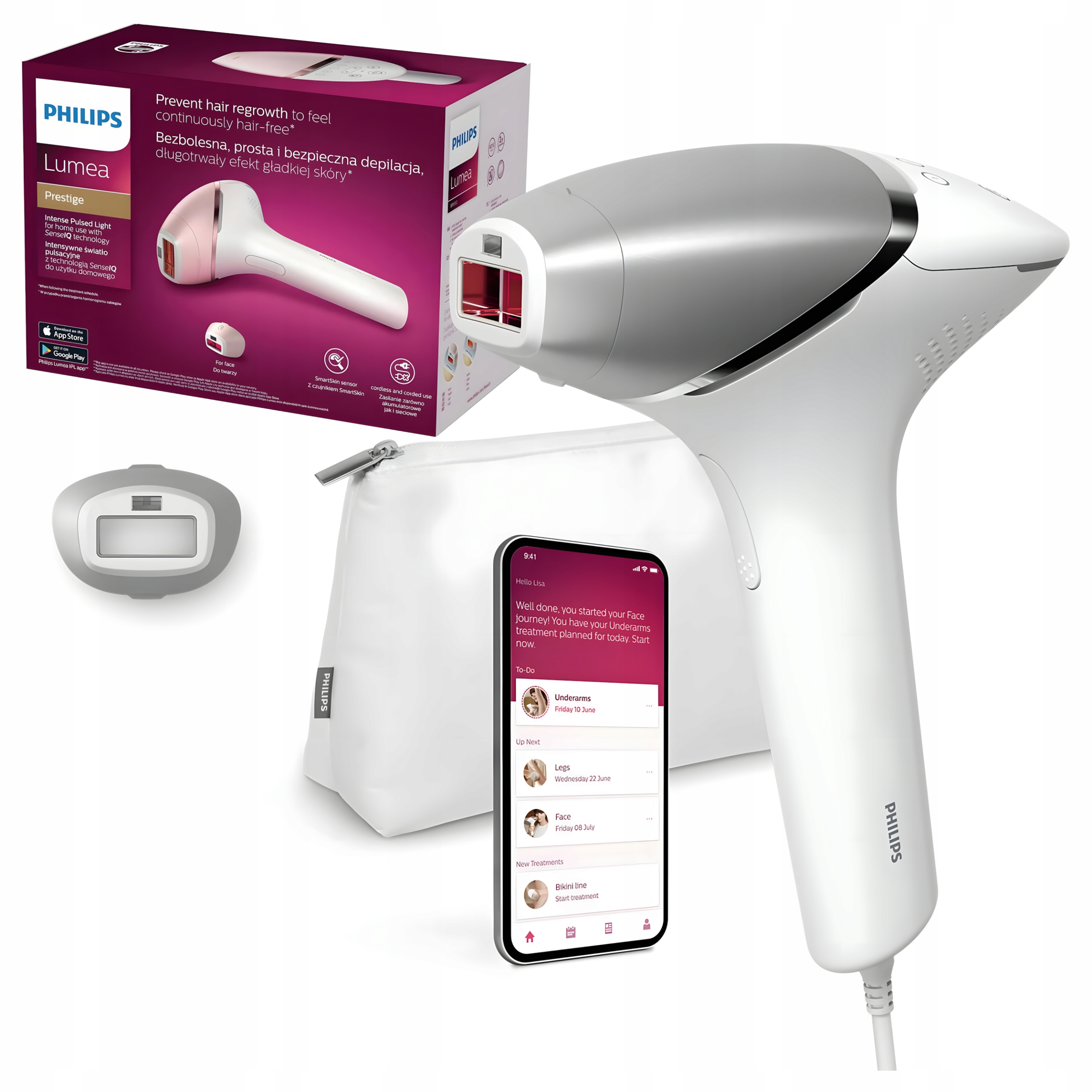 Philips Lumea BRI940/00 Ipl Ipl epilátor Série 8000 SenseIQ