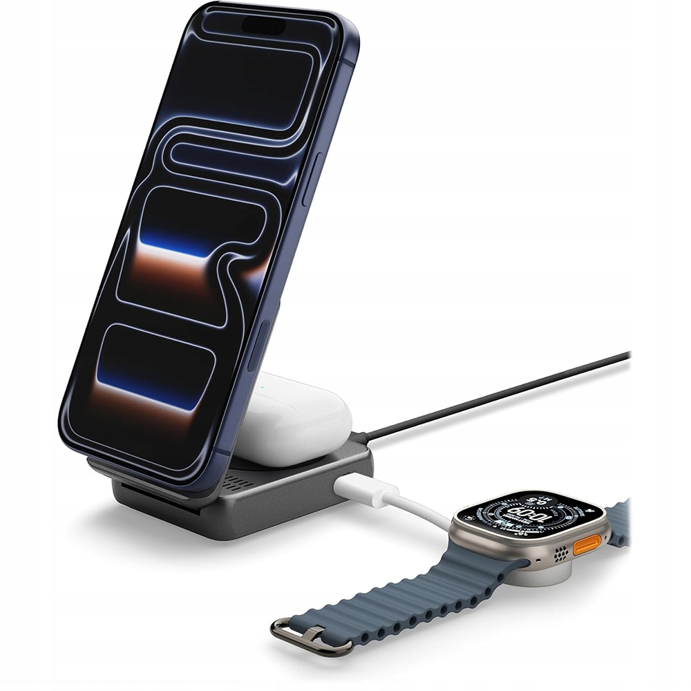 Rýchla nabíjačka 2v1 Qi 2.2 Spigen 35W pre MagSafe, Usb-c malá