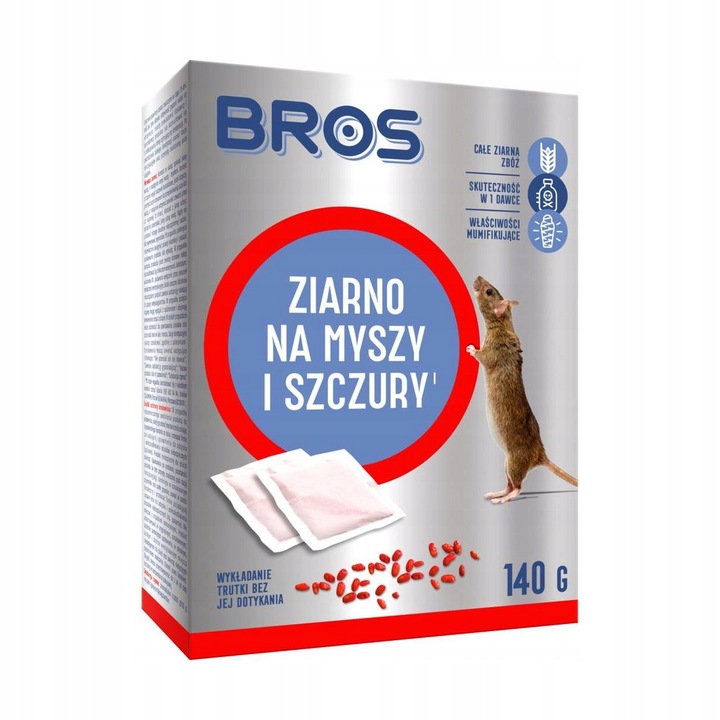 

Bros ziarno na myszy i szczury 140g
