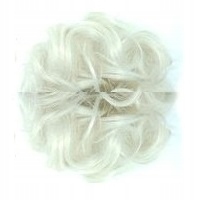 Připínací Drdol Gumičce Připínací Velký Kočárek Vlasy 60 bílá chladná blond