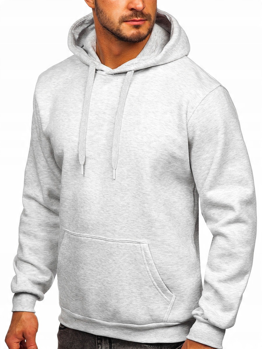 

Bluza Męska Z Kapturem Jasnoszara 1004 ROZMIAR_2XL