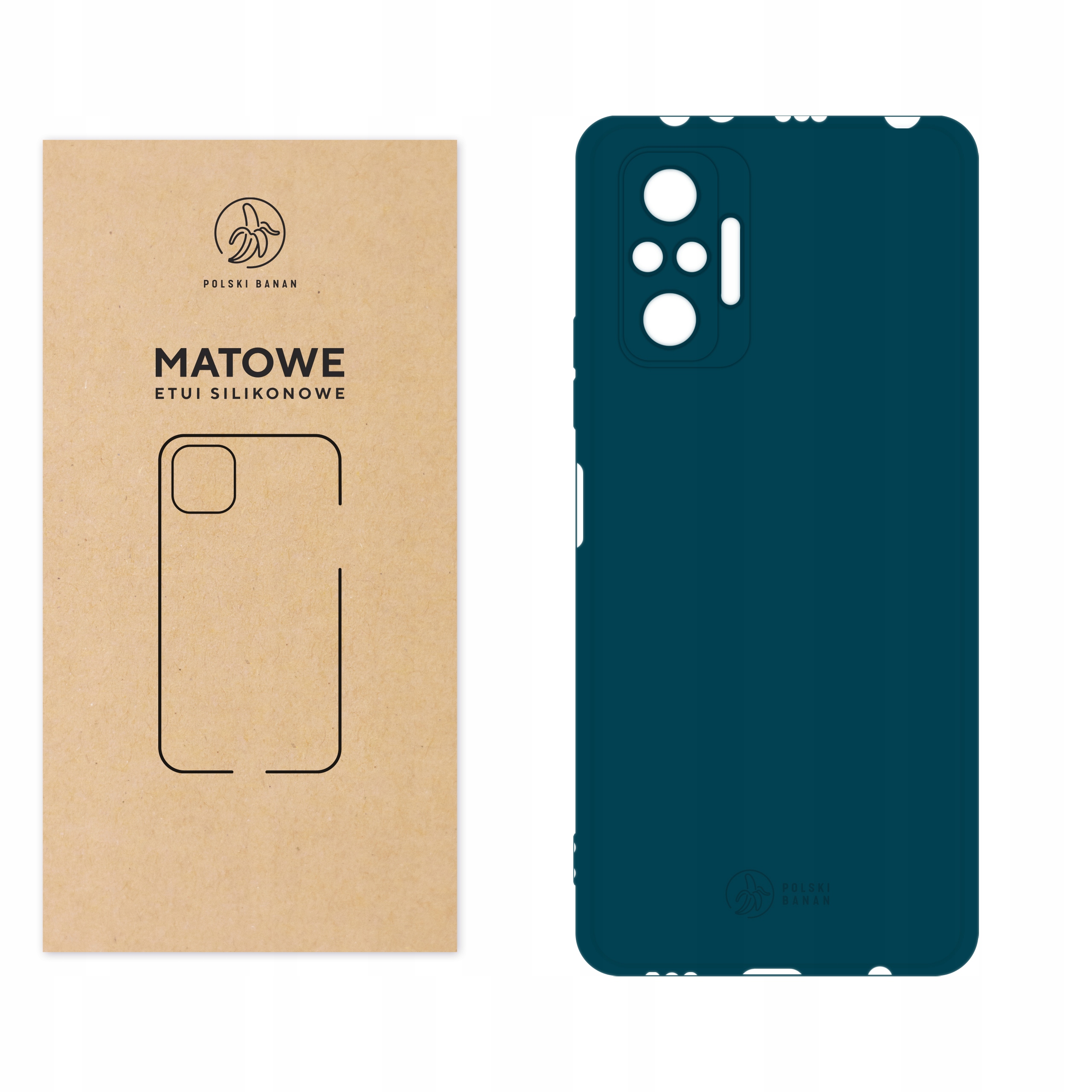 

Etui Matowe do Xiaomi Redmi Note 10 Pro morskie