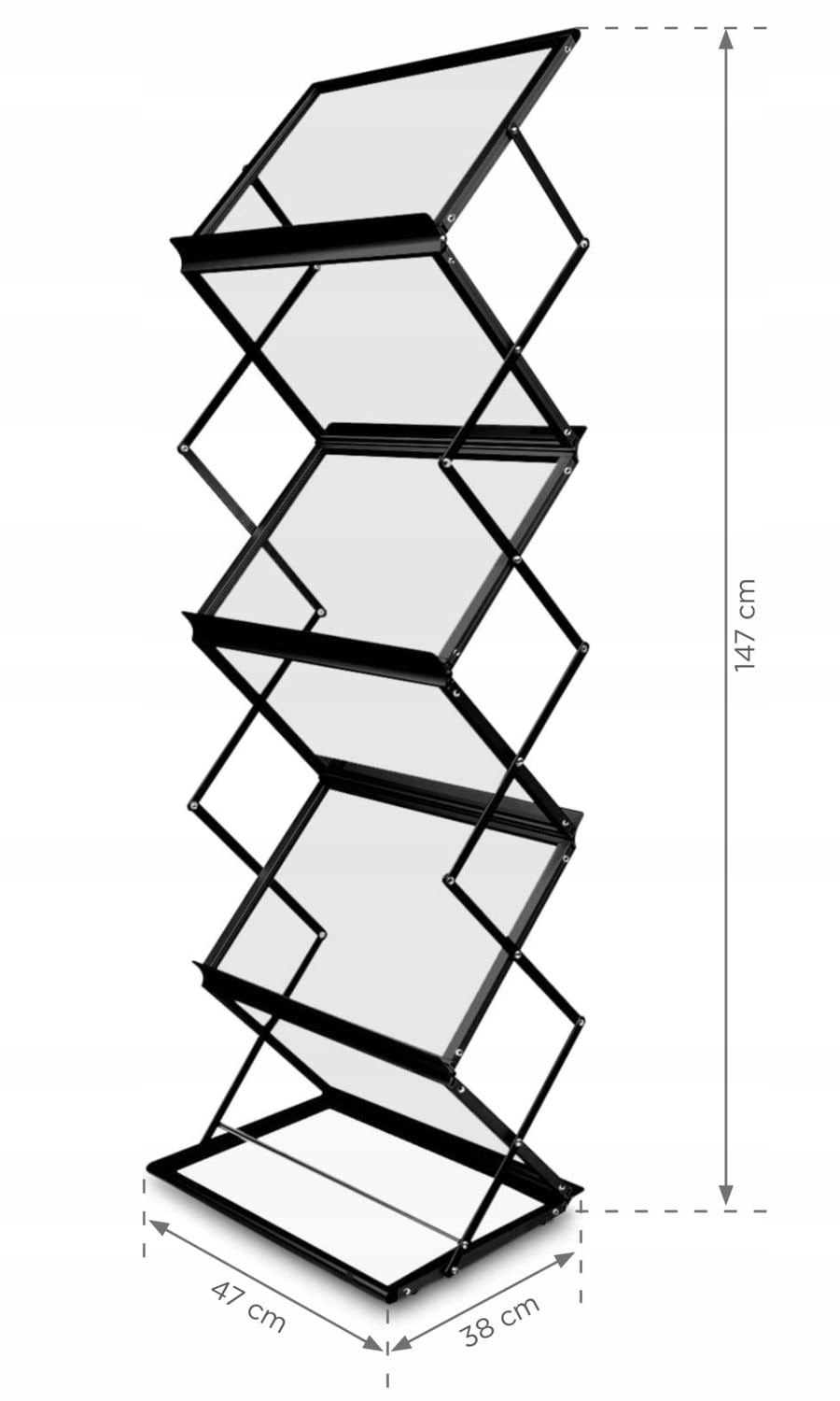 Stojak na ulotki A3 Z czarny Marka inna