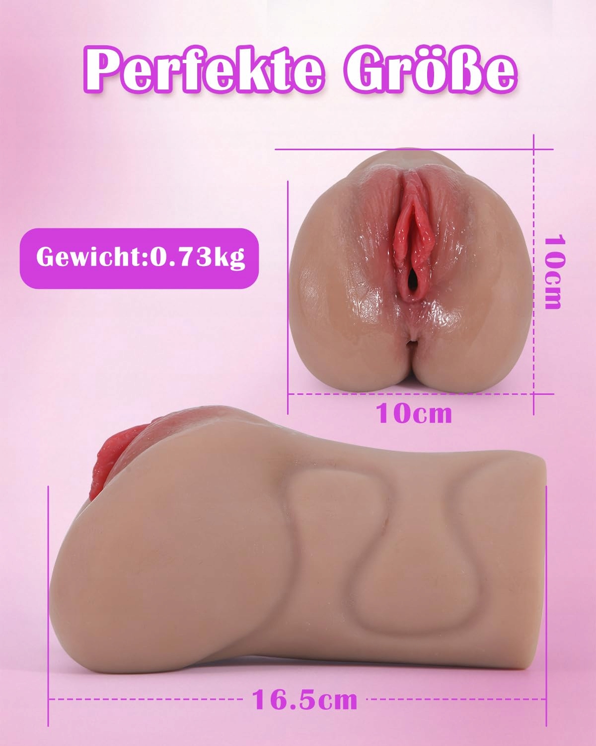 TASCHENMUSCHI Realistyczny Masturbator Dla Mężczyzn Erotyczne Zabawki — miniatura 4