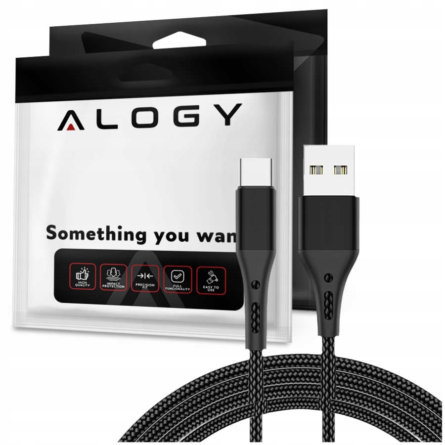 

Kabel Szybki Przewód Alogy Usb-a do Usb-c 3A 2m