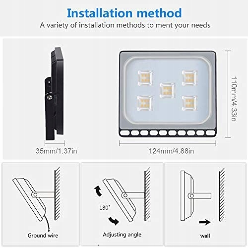 Reflektor LED Ciepły IP65 Wodoodporny Do Ogrodu Garażu 30W PAPASBOX — miniatura 5