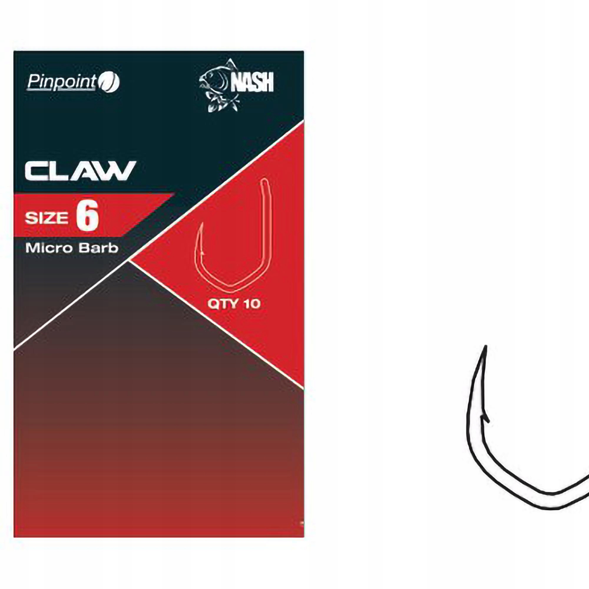 Haczyki Bezzadziorowe Karpiowe Nash Claw r. 8