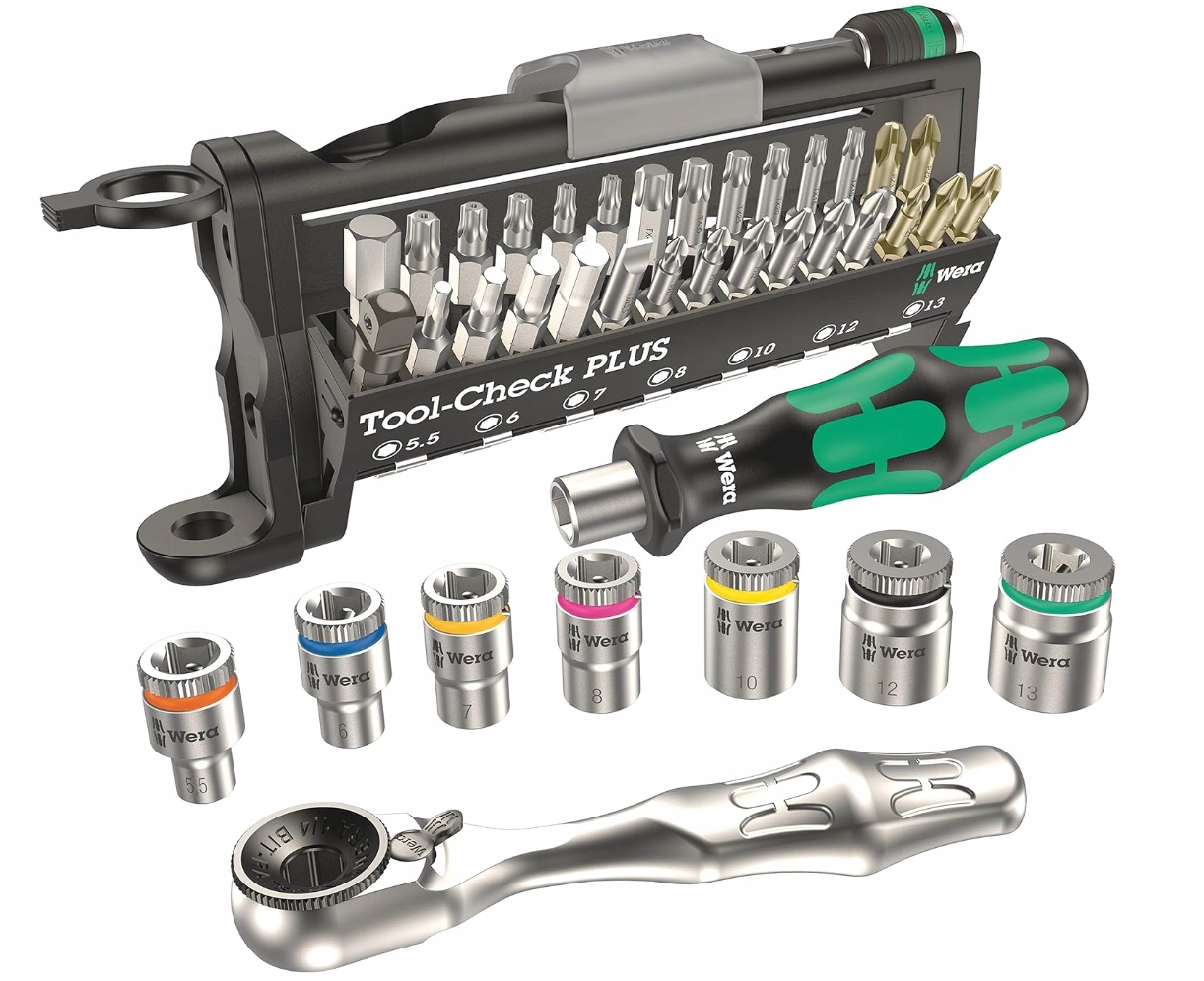 ZESTAW KLUCZY NARZĘDZI Z GRZECHOTKĄ WERA TOOLS 1/4" NASADKI BITY WALIZKA Kod producenta AongBenis