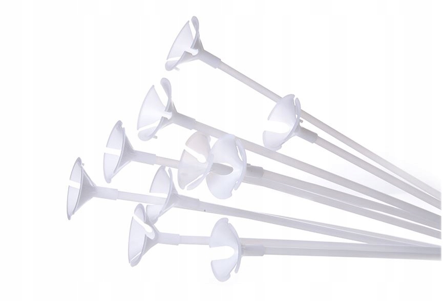 PATYCZKI DO BALONOW Z KOSZYCZKIEM BALONY 10 SZT