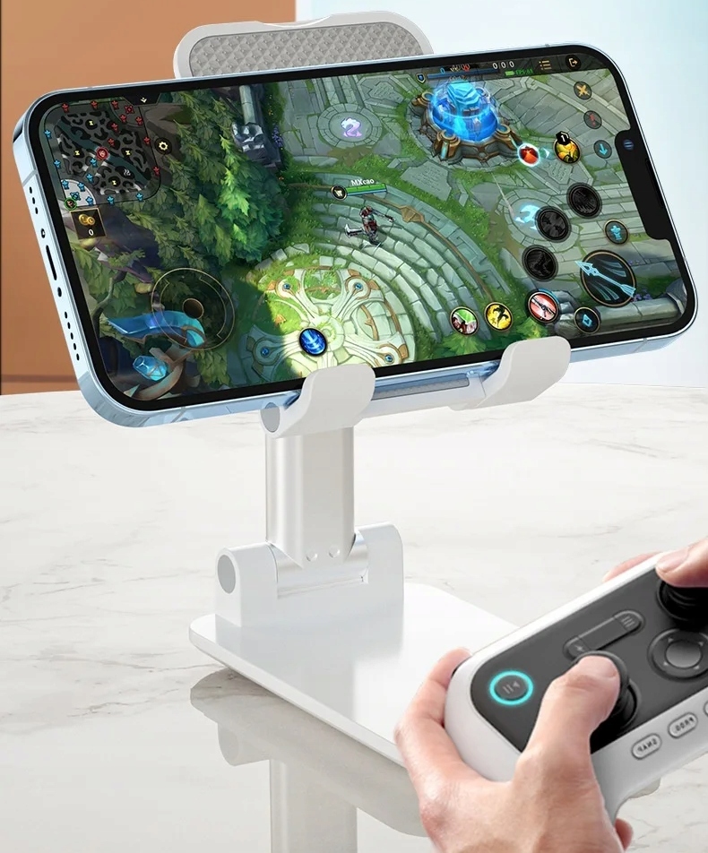 PODSTAWKA UCHWYT POD TELEFON TABLET STOJAK NA TELEFON SOLIDNA PODPÓRKA Kolor biały