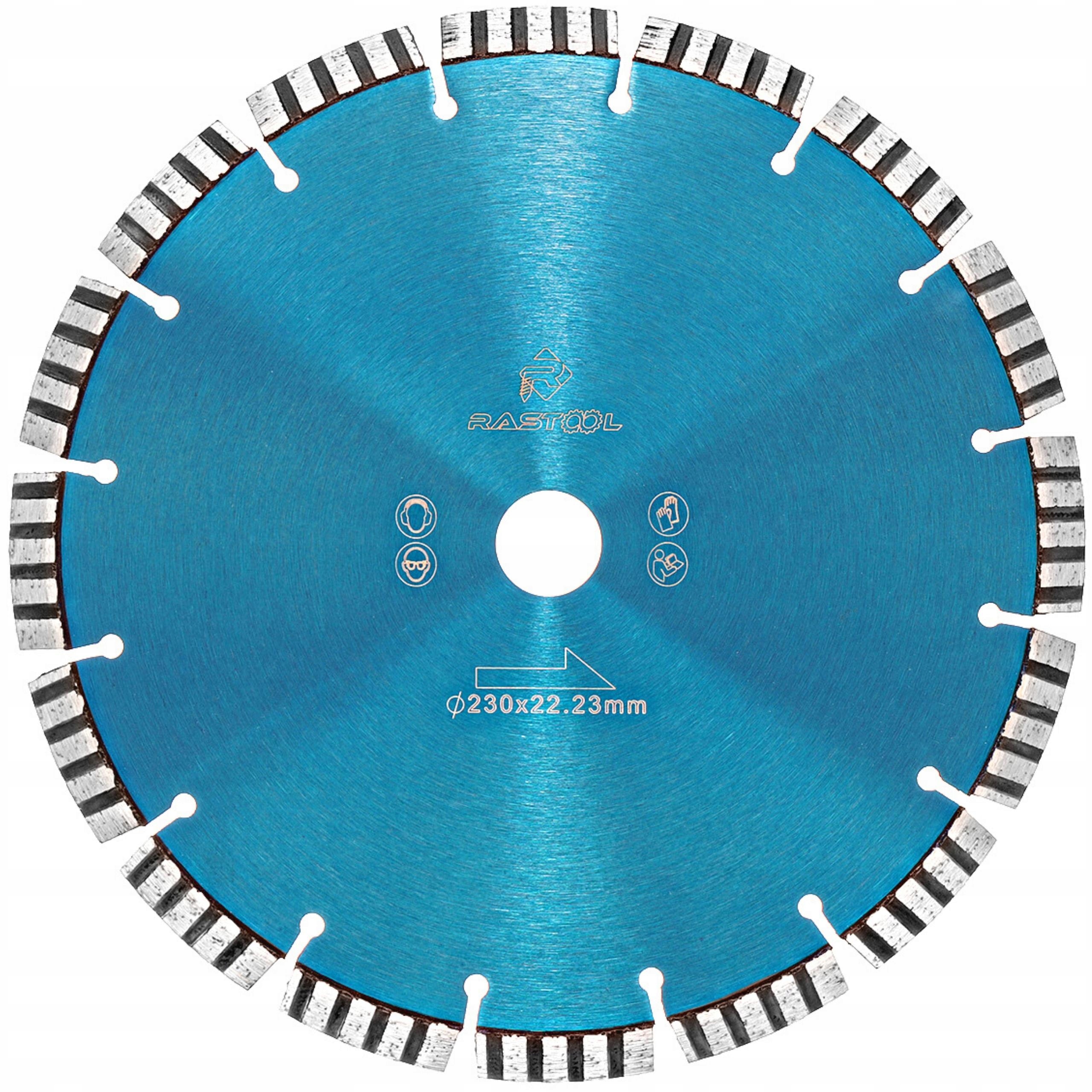 Tarcza Diamentowa 230MM Do Cięcia Twardego Betonu Zbrojonego Kostki Cegły