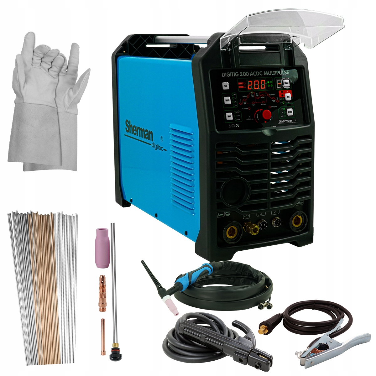 Spawarka TIG ALUMINIUM Sherman 200A PULS AC DC MMA