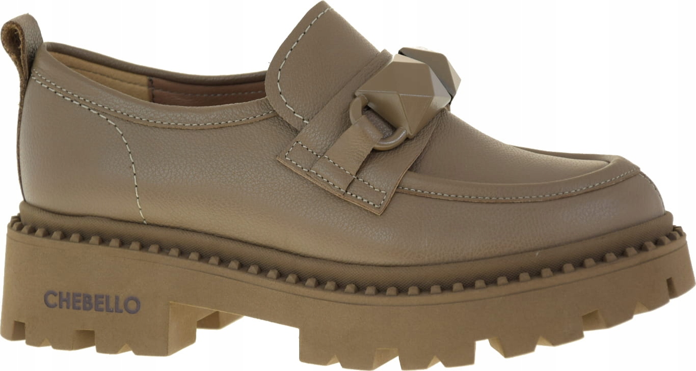 Elegantní Dámské Mokasíny Chebello 4230 Béžová VEL.39