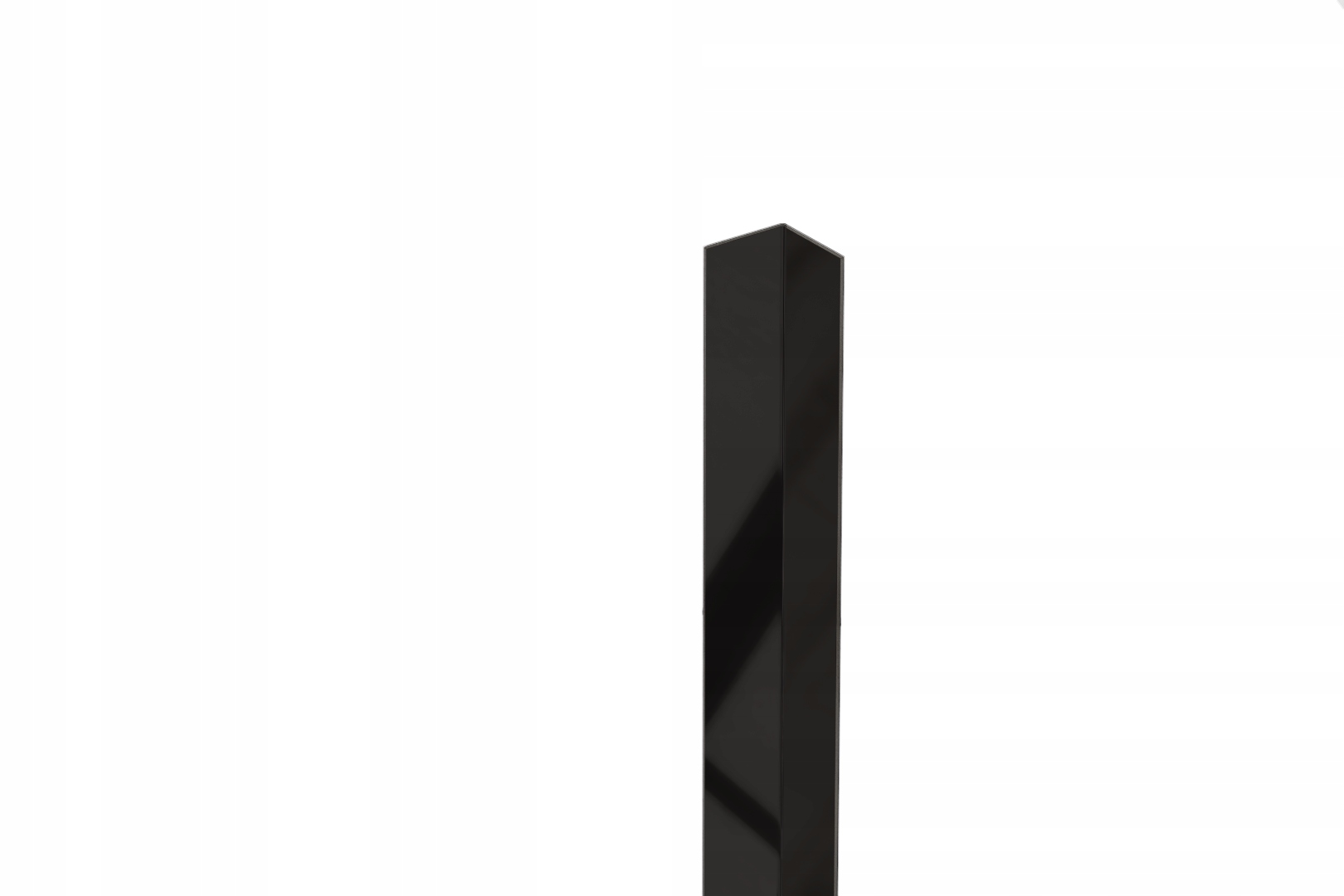 Úhelník Dokončovací Černý Lesk 2x270 cm vnitřní