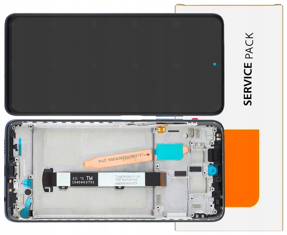 Displej Pro Xiaomi Poco X3 Originální LCD Displej Rámeček Černý