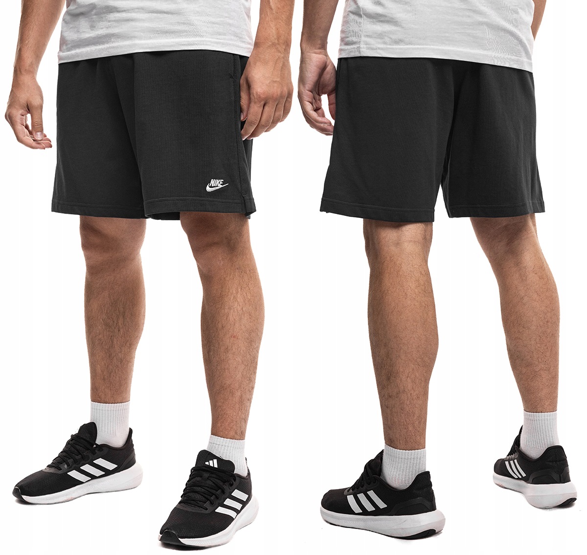 Kraťasy Pánské Nike Club Teplákové Bavlněné Sportovní Krátké Černé XL