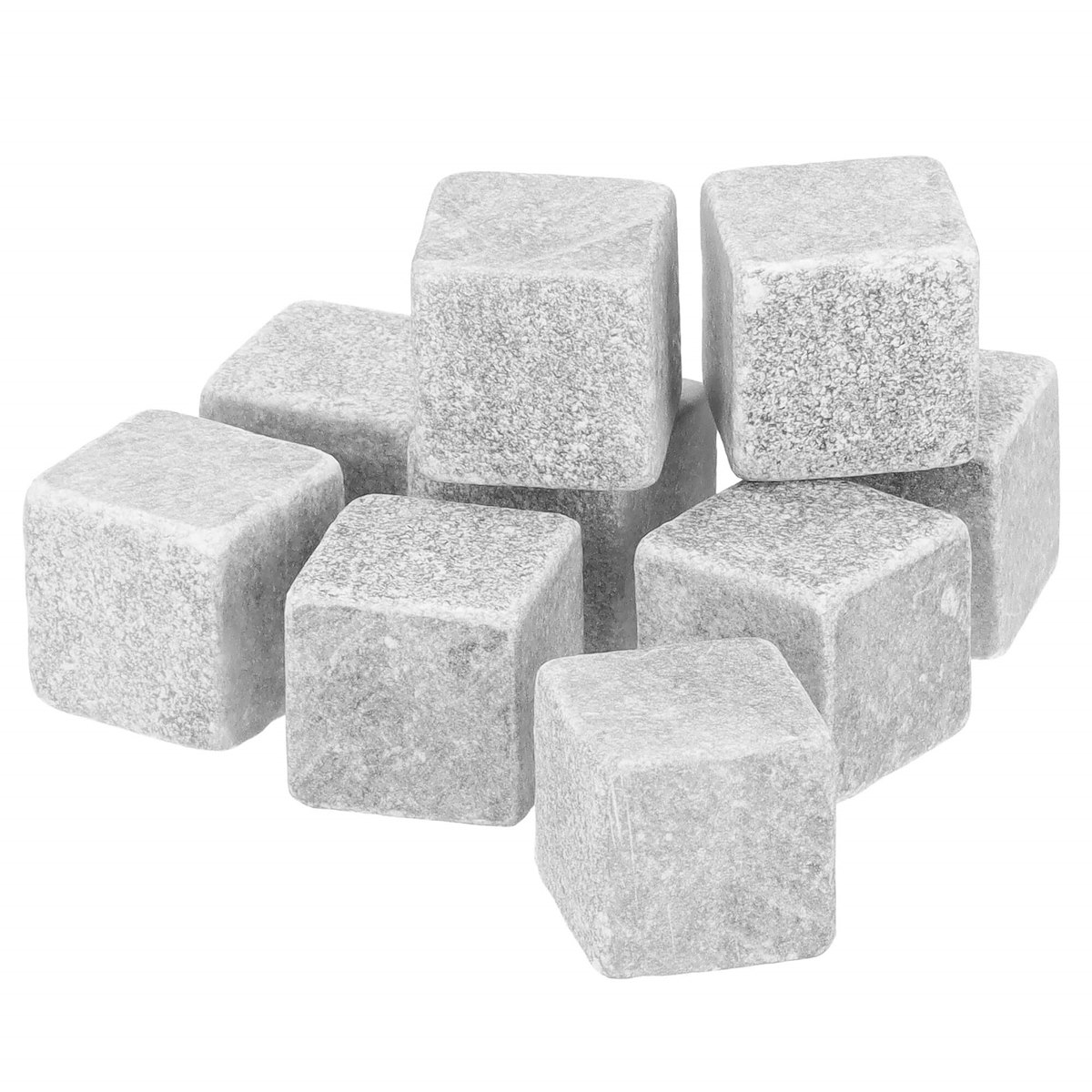 9x KAMIENIE LODOWE KAMIENNE KOSTKI CHŁODZĄCE DO WHISKEY DRINKÓW GRANIT ETUI Producent Springos