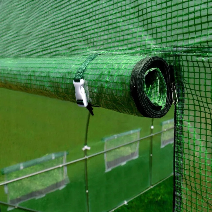 TUNEL OGRODOWY SZKLARNIA FOLIOWA FOLIAK 7M2 WZMOCNIONY SIATKA UV 2X3,5M Powierzchnia 7 m²