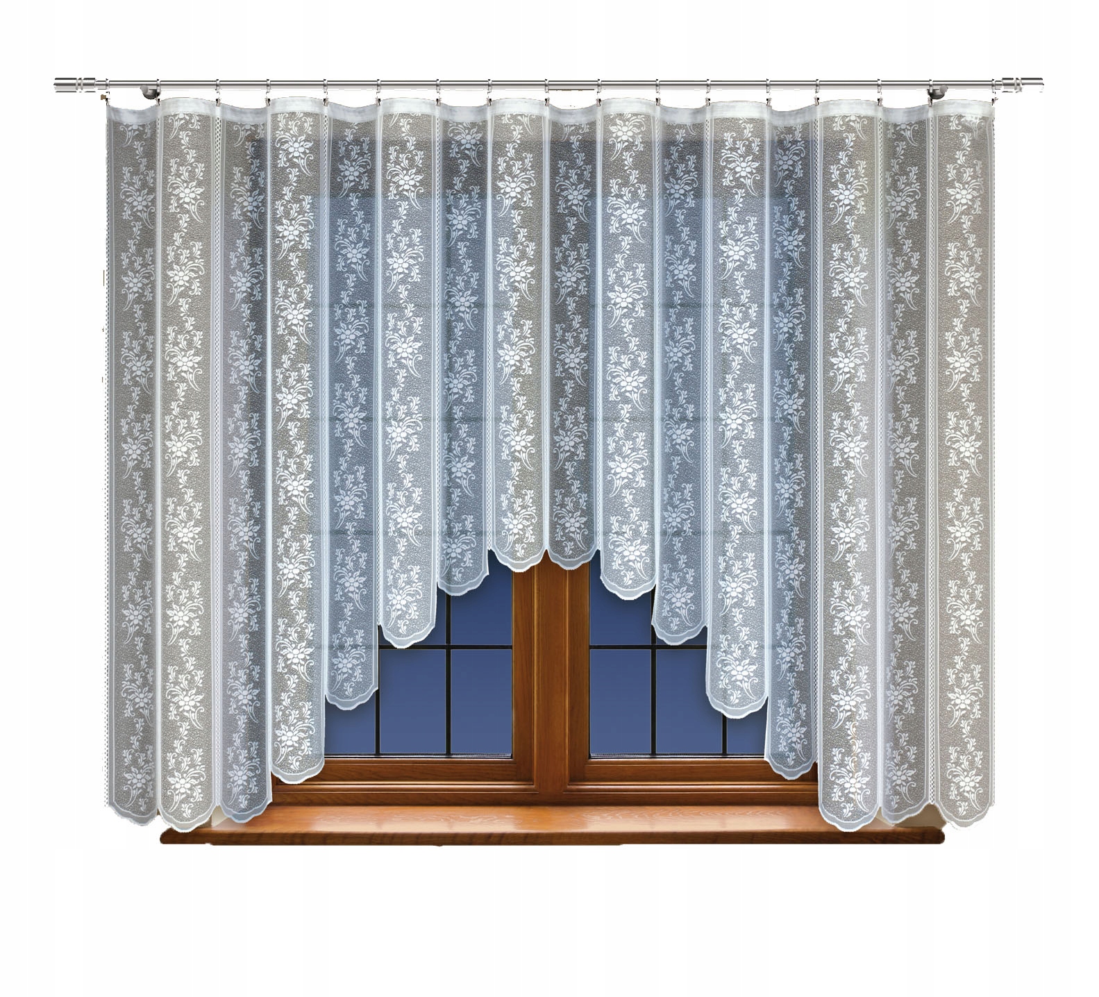 

Firanka żakardowa z wszyta taśmą 90x310 /248920