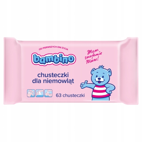 BAMBINO CHUSTECZKI NAWILŻANE DLA DZIECI PAKIET Kod producenta 791304