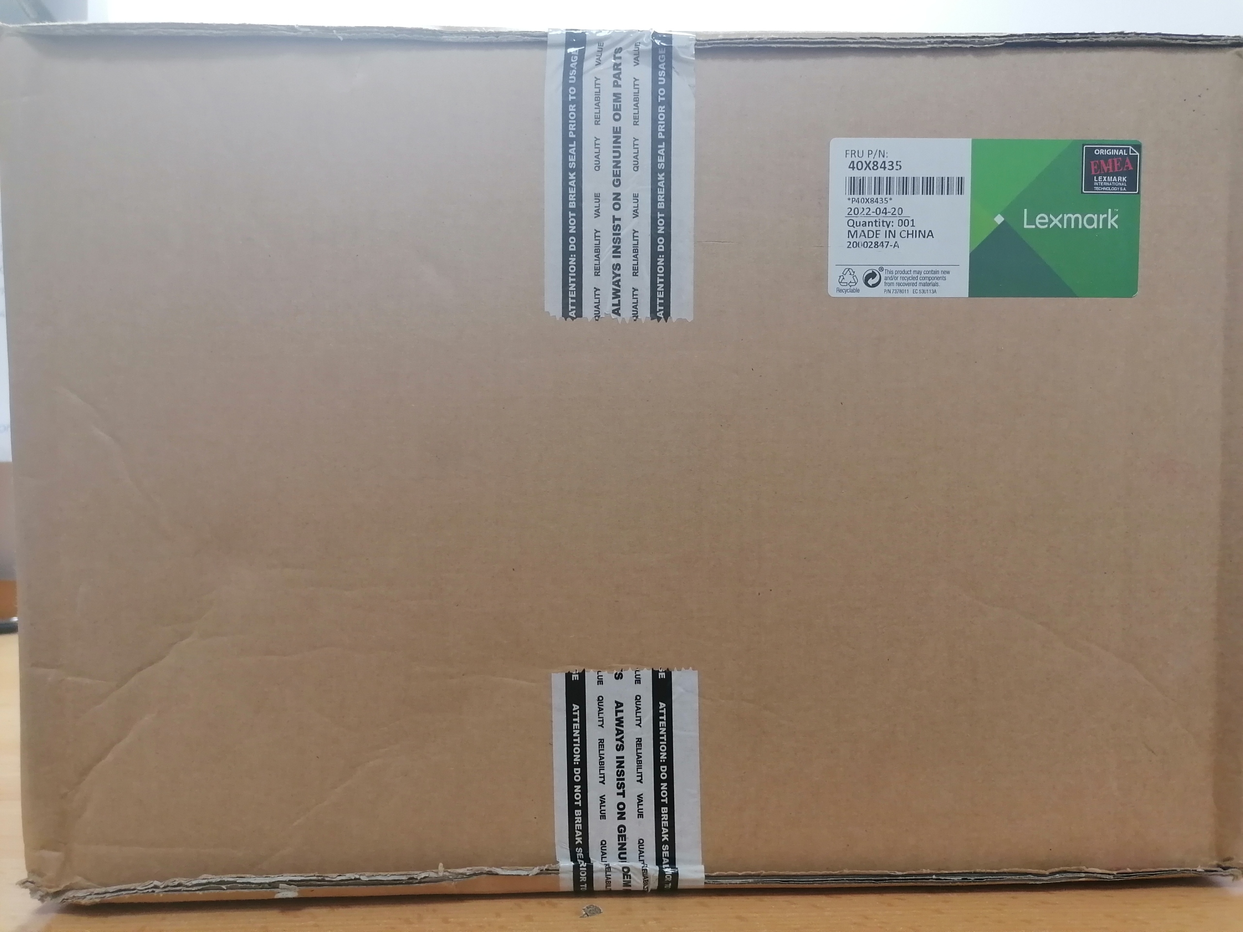 Lexmark 40X8435 fuser maintenance kit MS610 M3150