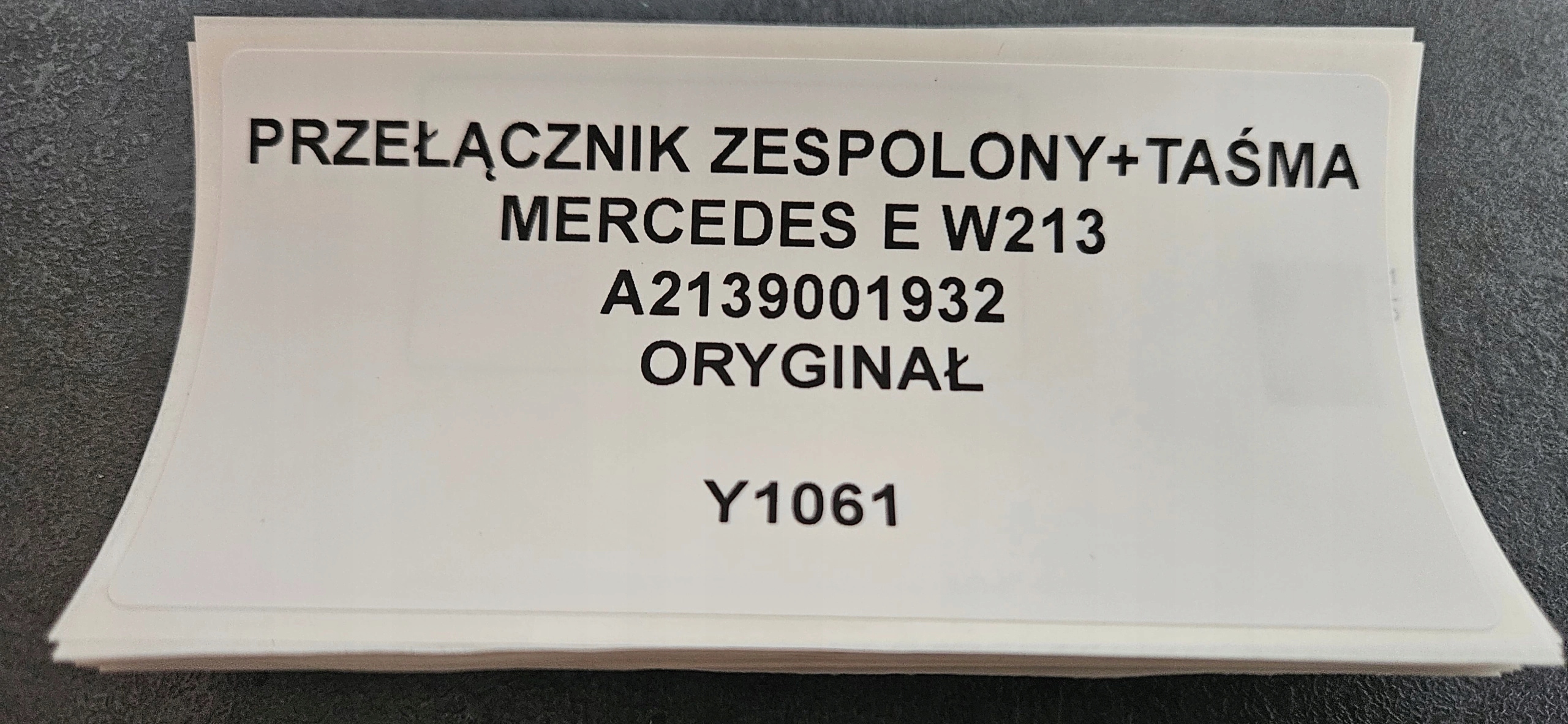 Commodo essuie glace MERCEDES E W213 Original