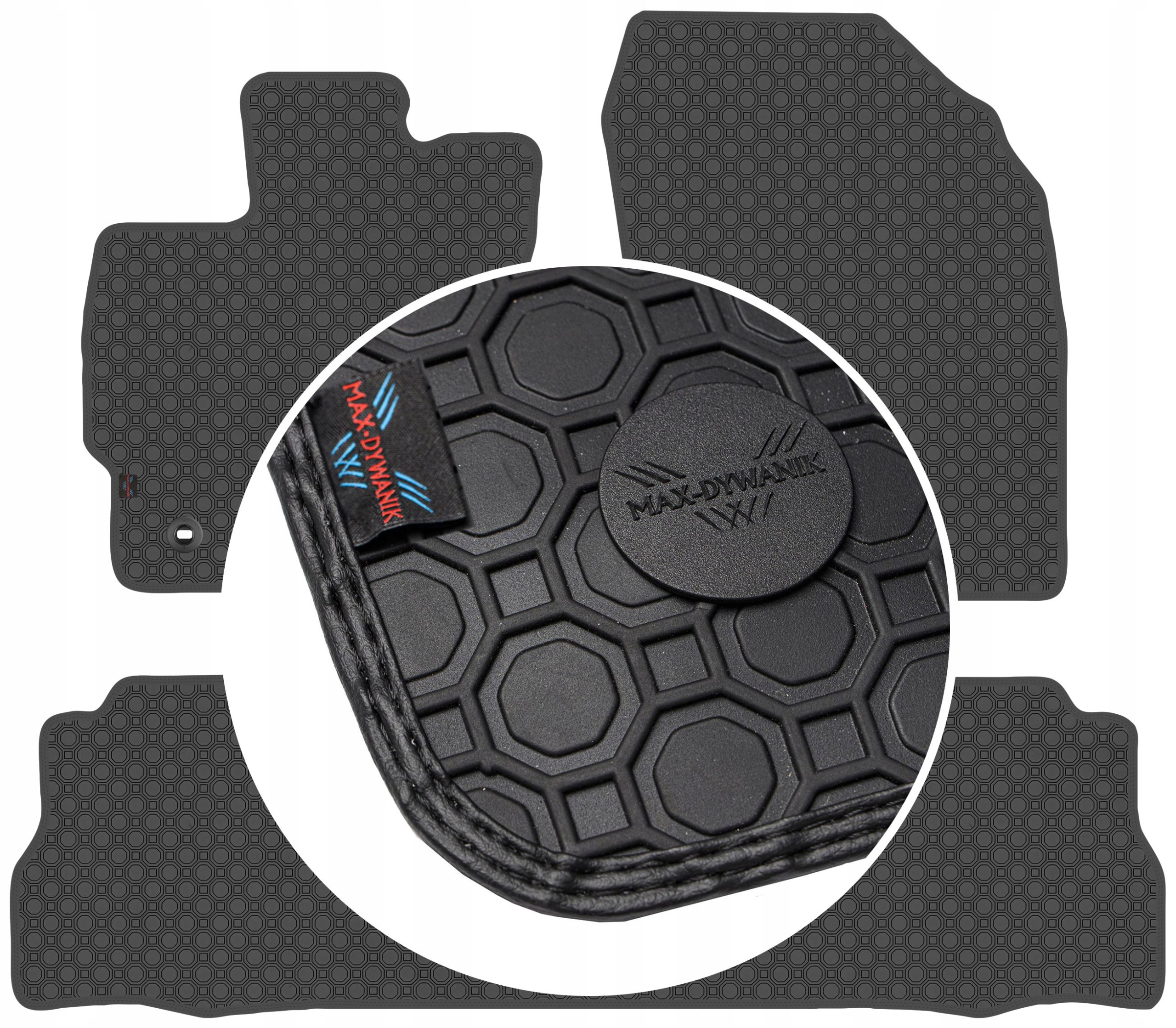 Toyota Prius Plus 5os 2012- Koberce Čierne