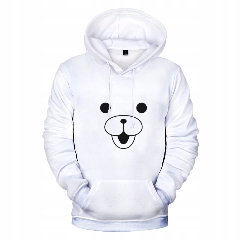 Pánská mikina s kapucí Danganronpa Monokuma Dangan Ronpa 3D potisk L