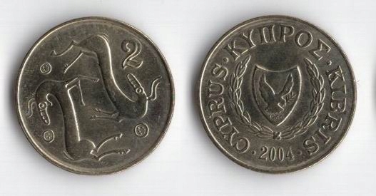 CYPR 2004 2 CENTS NOWE GODŁO