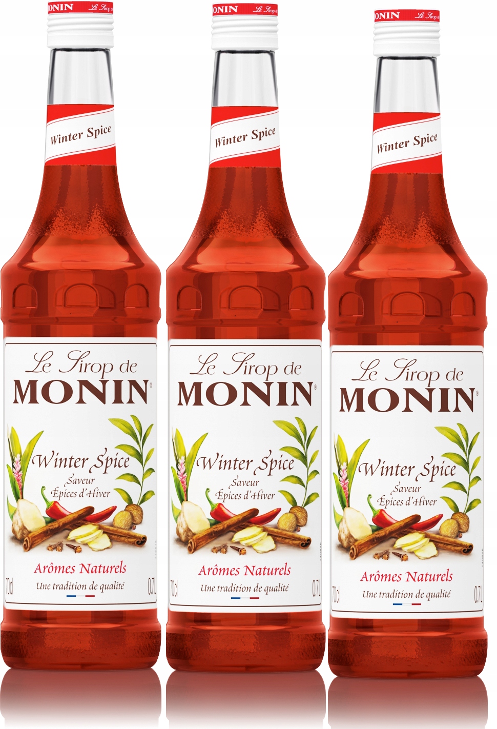 3x Syrop rozgrzewający Monin winter spice