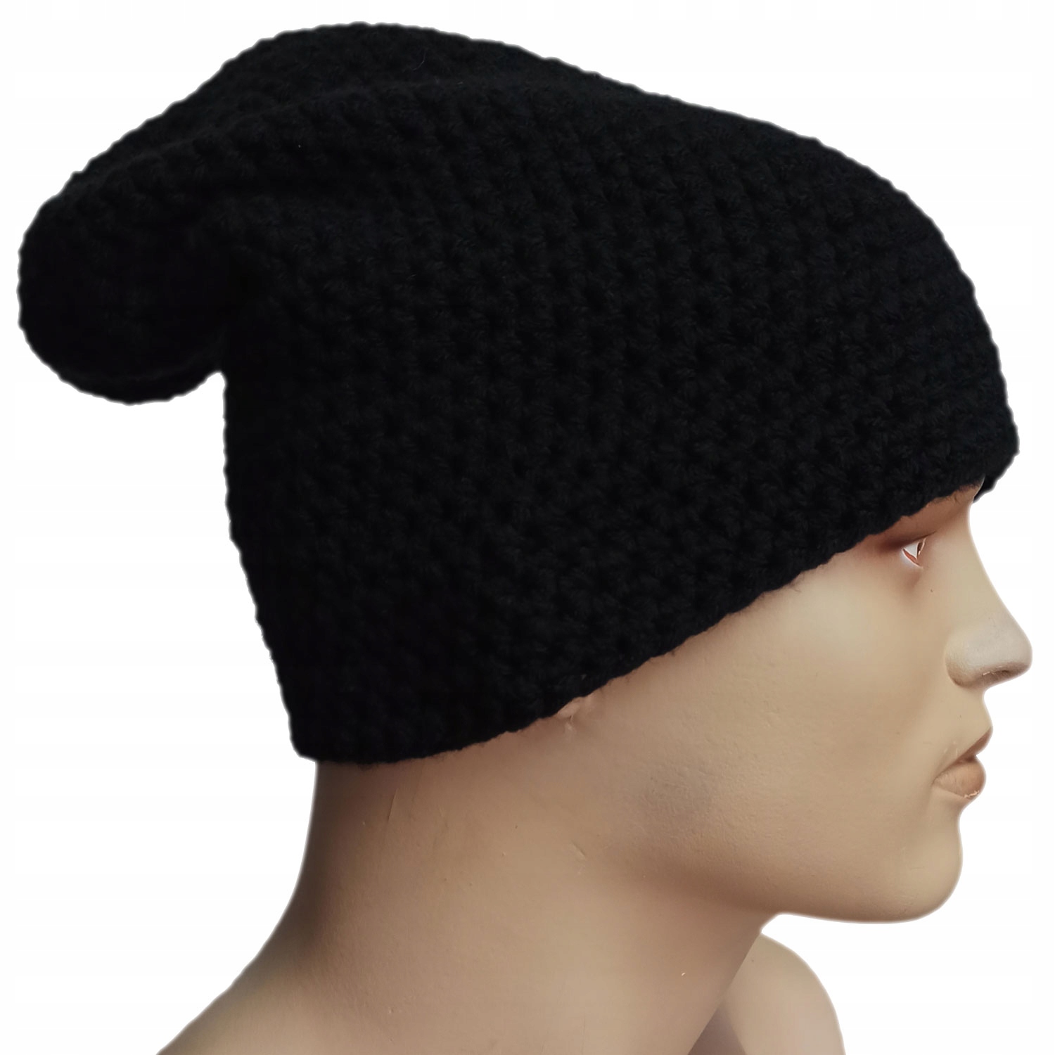 čepice šmoulinka handmade XL Černá