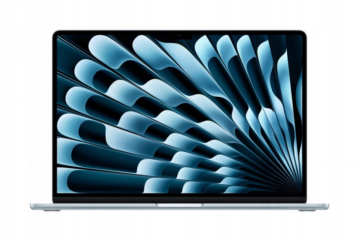 MacBook Air 15.3 cala: M5 10/10, 16GB, 1TB Ssd, bez zasilacza Błękitny