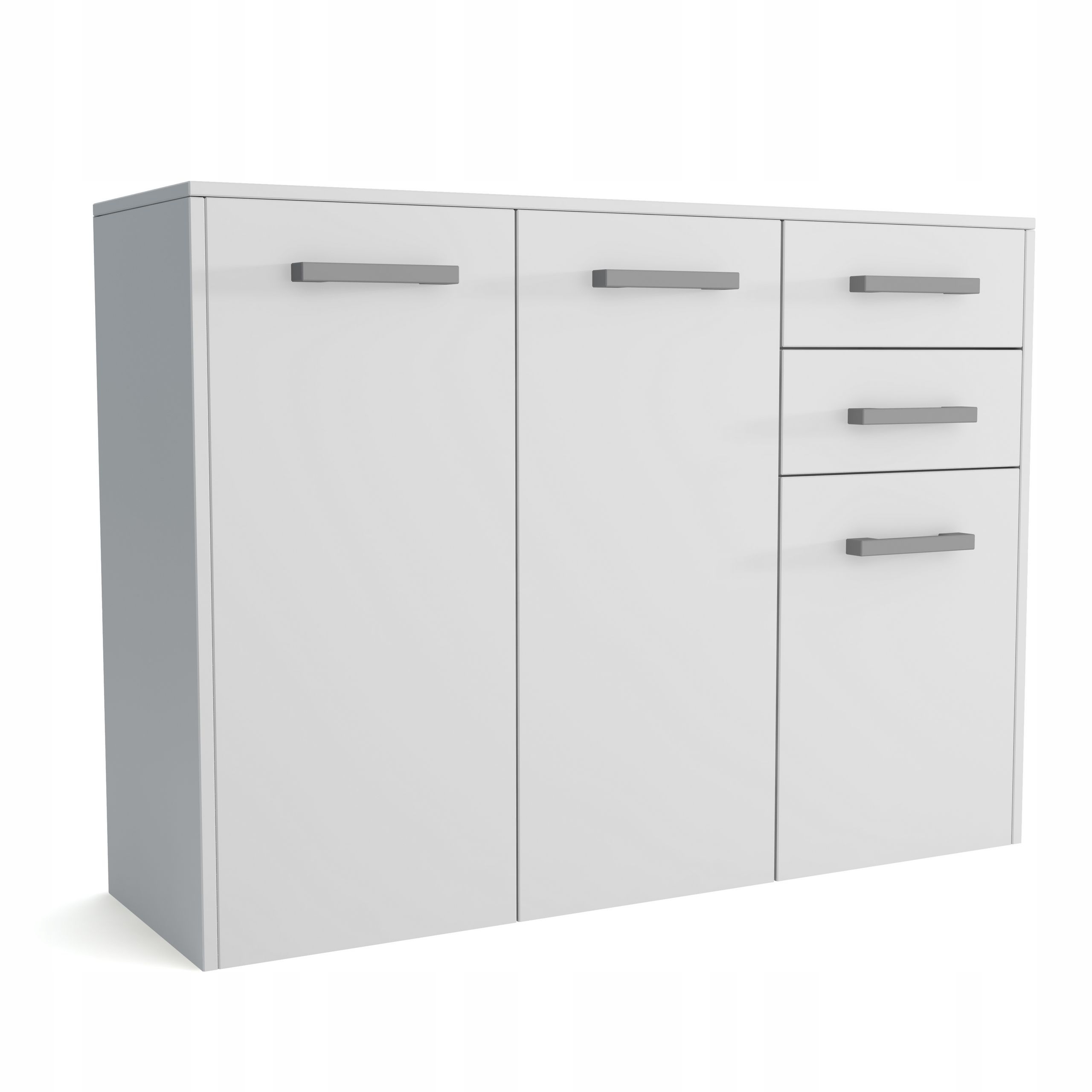 Komoda Scalini 113 cm do obývacího pokoje Ložnice Bílá