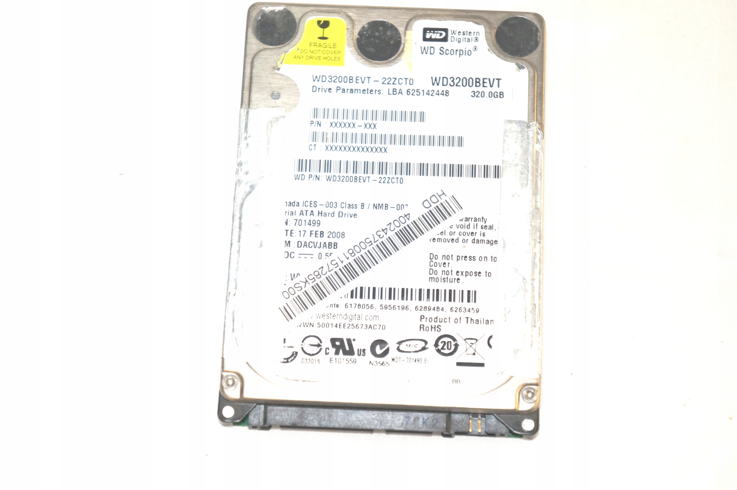 PAKIET DYSKÓW SATA USZKODZONE