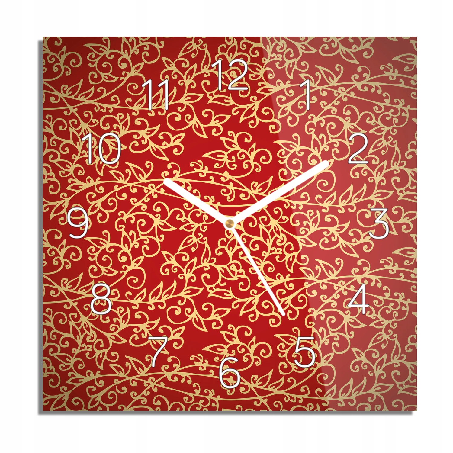 

Vintage ornament zegar szklany do sypialni 30x30