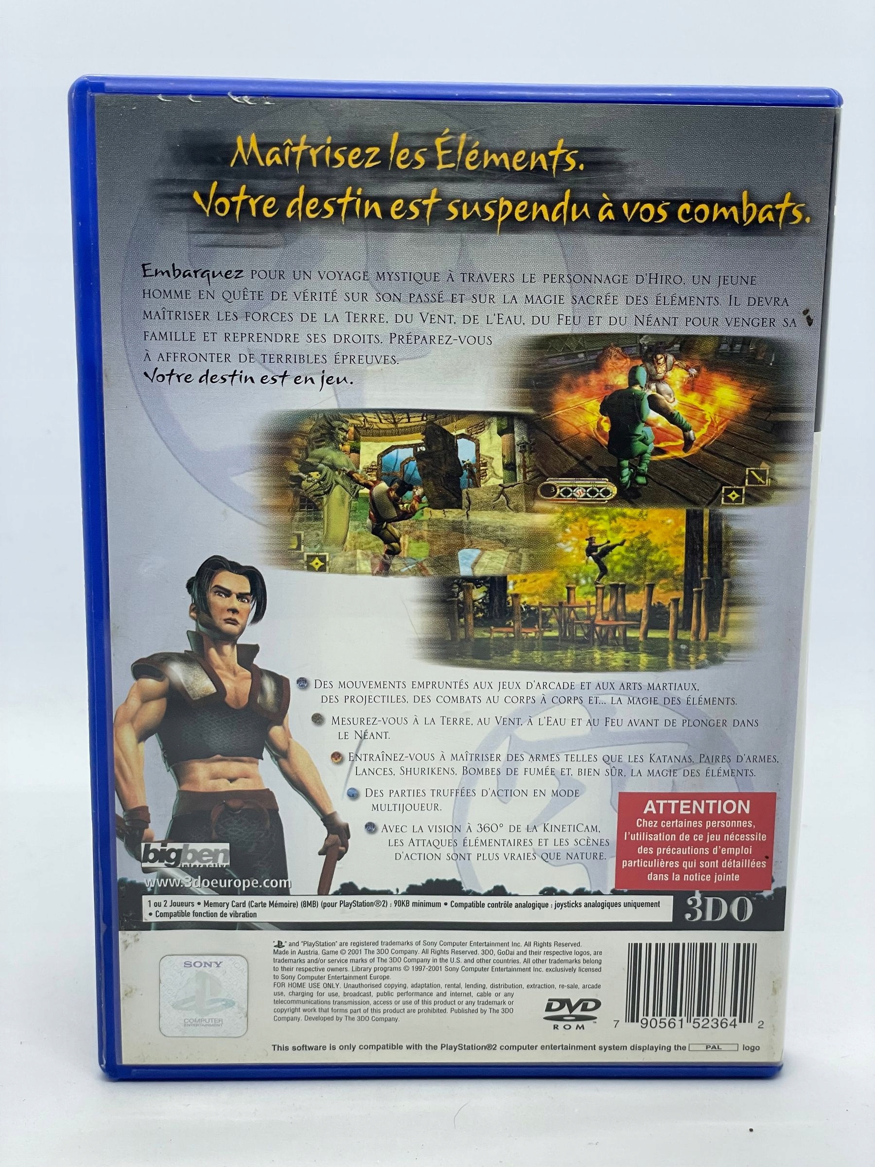 Gra GoDai Elemental Force PS2 (FR) Tematyka gry akcji