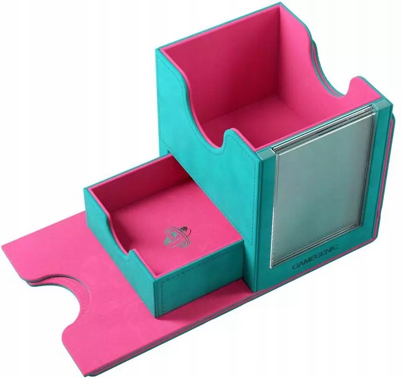 Gamegenic Sidekick Pro 100+ XL Pudełko Na Karty Teal/pink