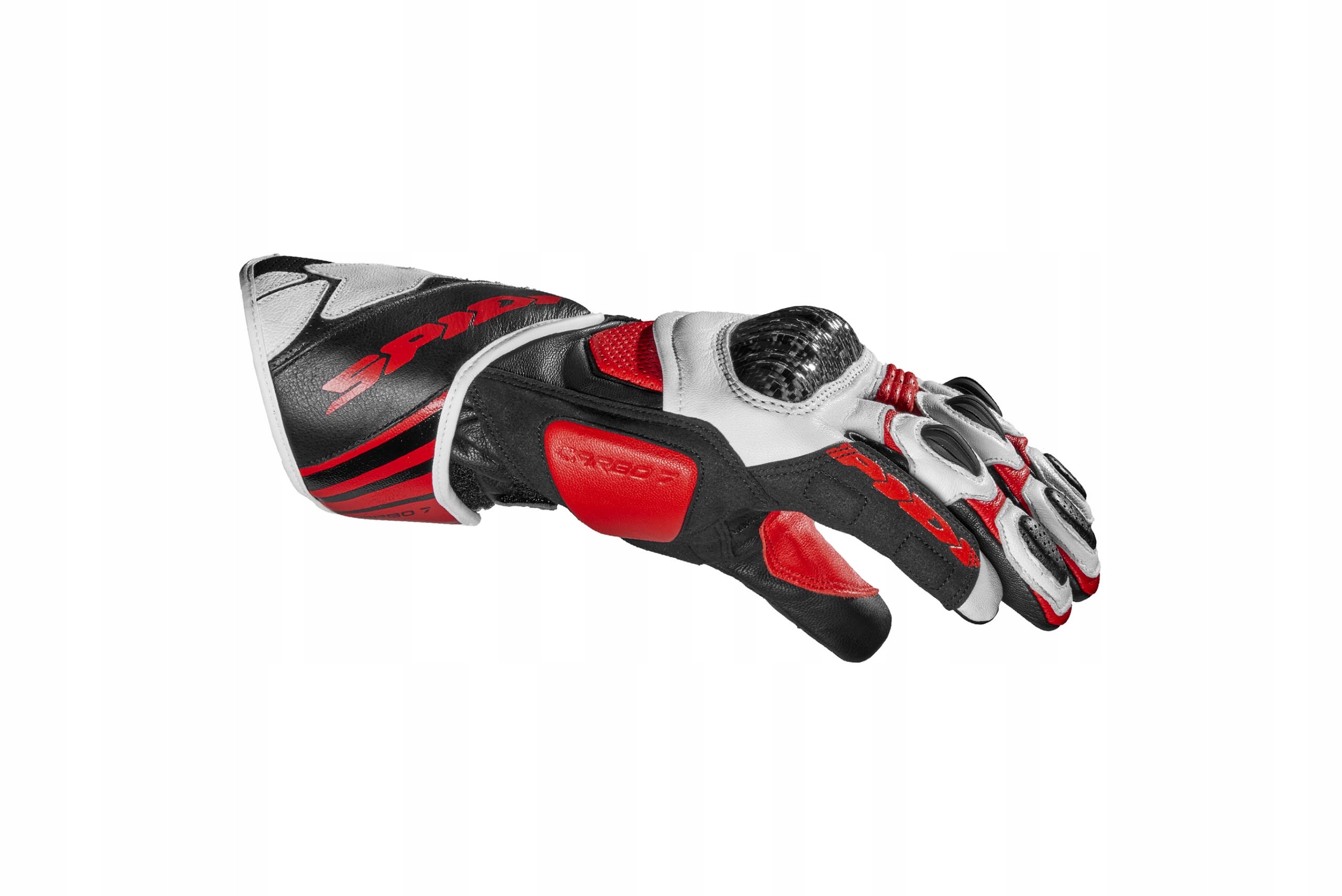 Rękawice Spidi Carbo 7 białe-czerwone L Producent Spidi
