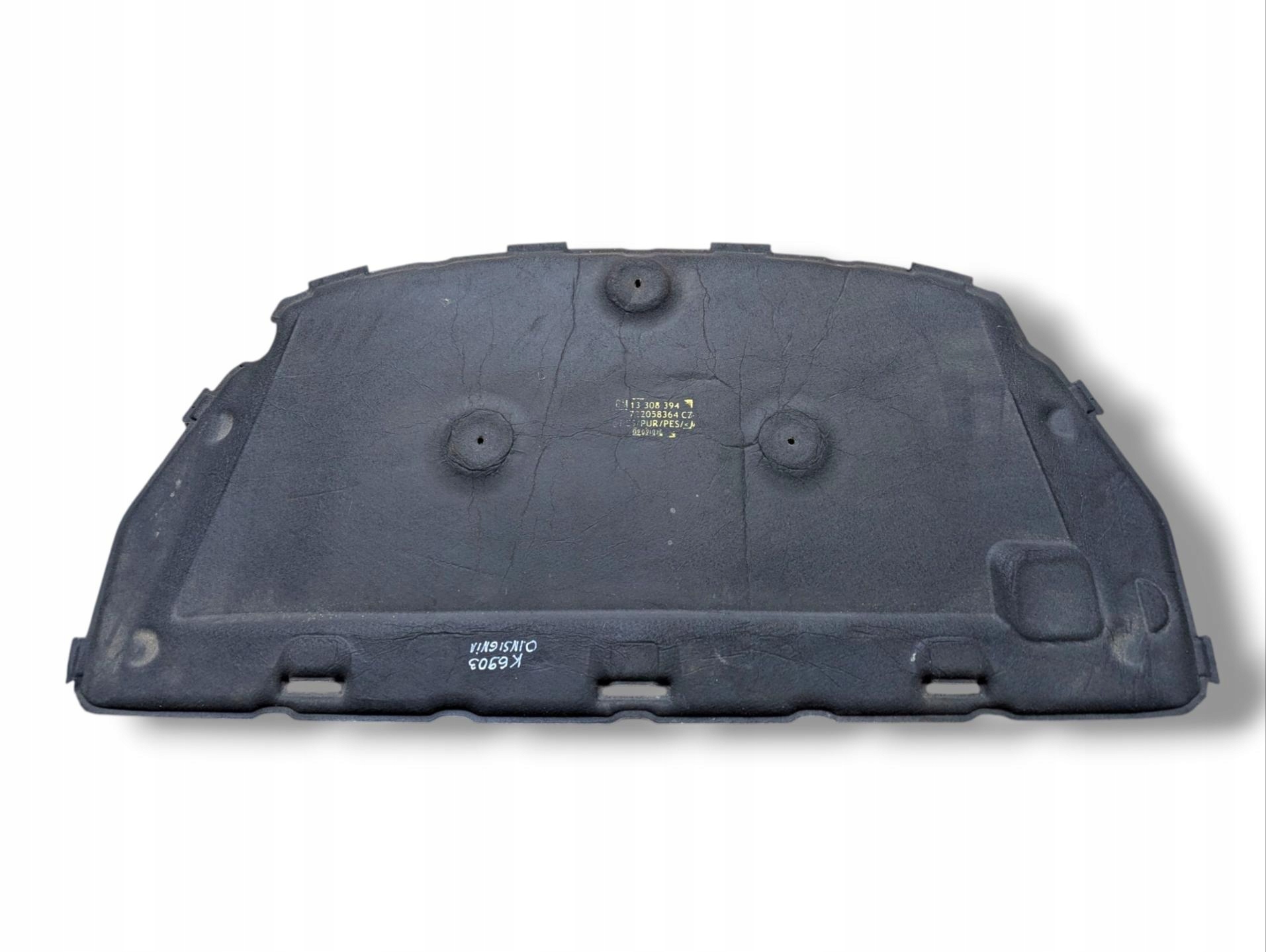 Insonorisation du capot Moteur Opel Insignia A 2010 13308394