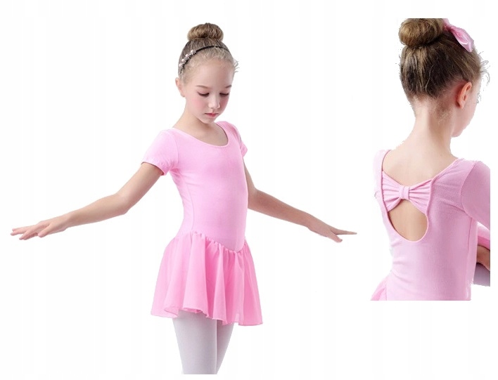 R6212XL* Sukienka Body Balet Taniec Róż 110/116 Marka ASIS