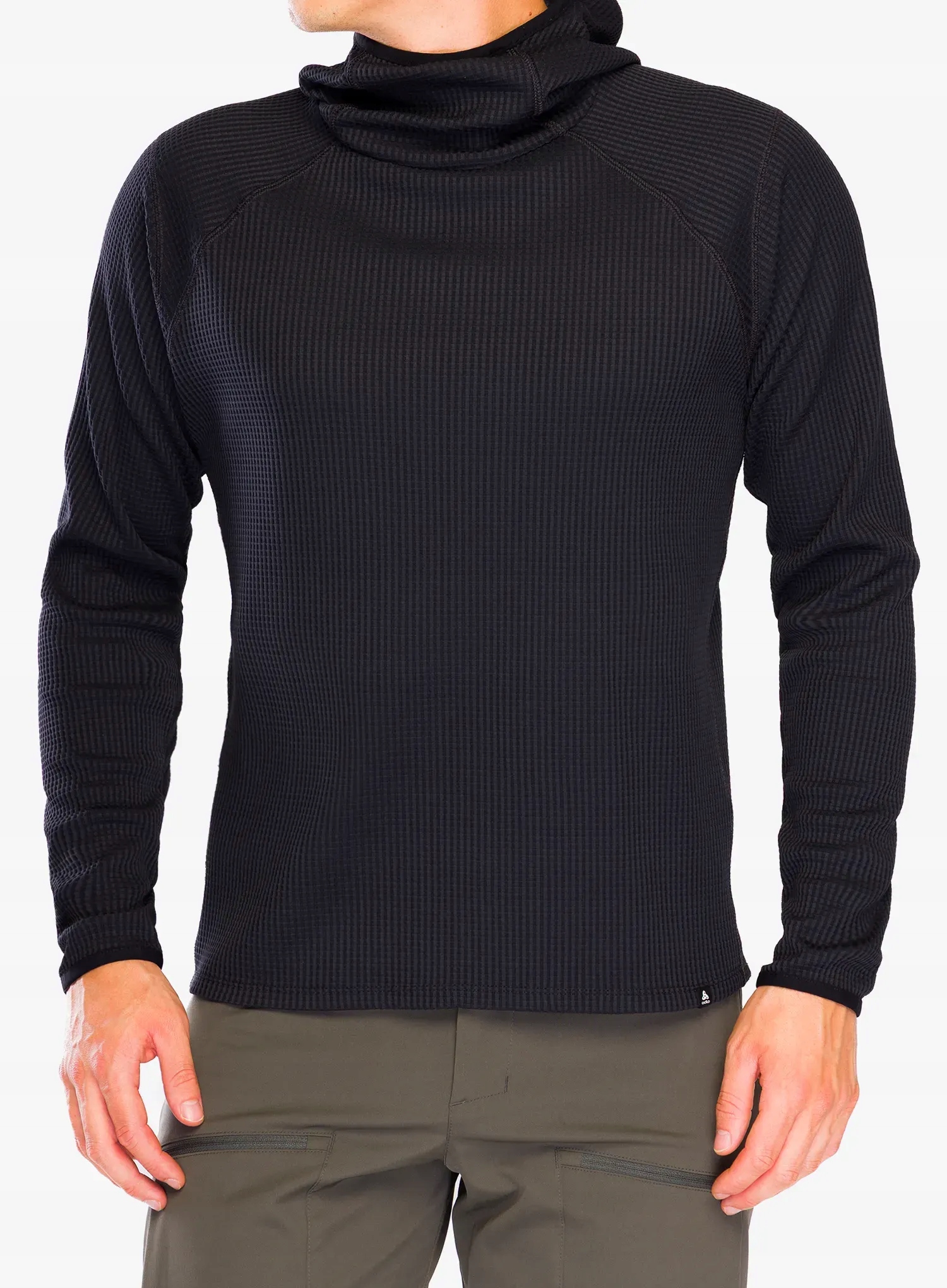 Bluza z kapturem Odlo Cubic Mid Layer Hoody black XXL