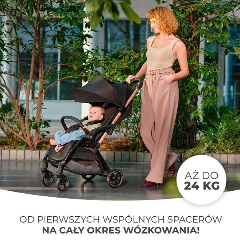 KINDERKRAFT Wózek spacerowy APINO szary Kolor Odcienie szarości i srebra