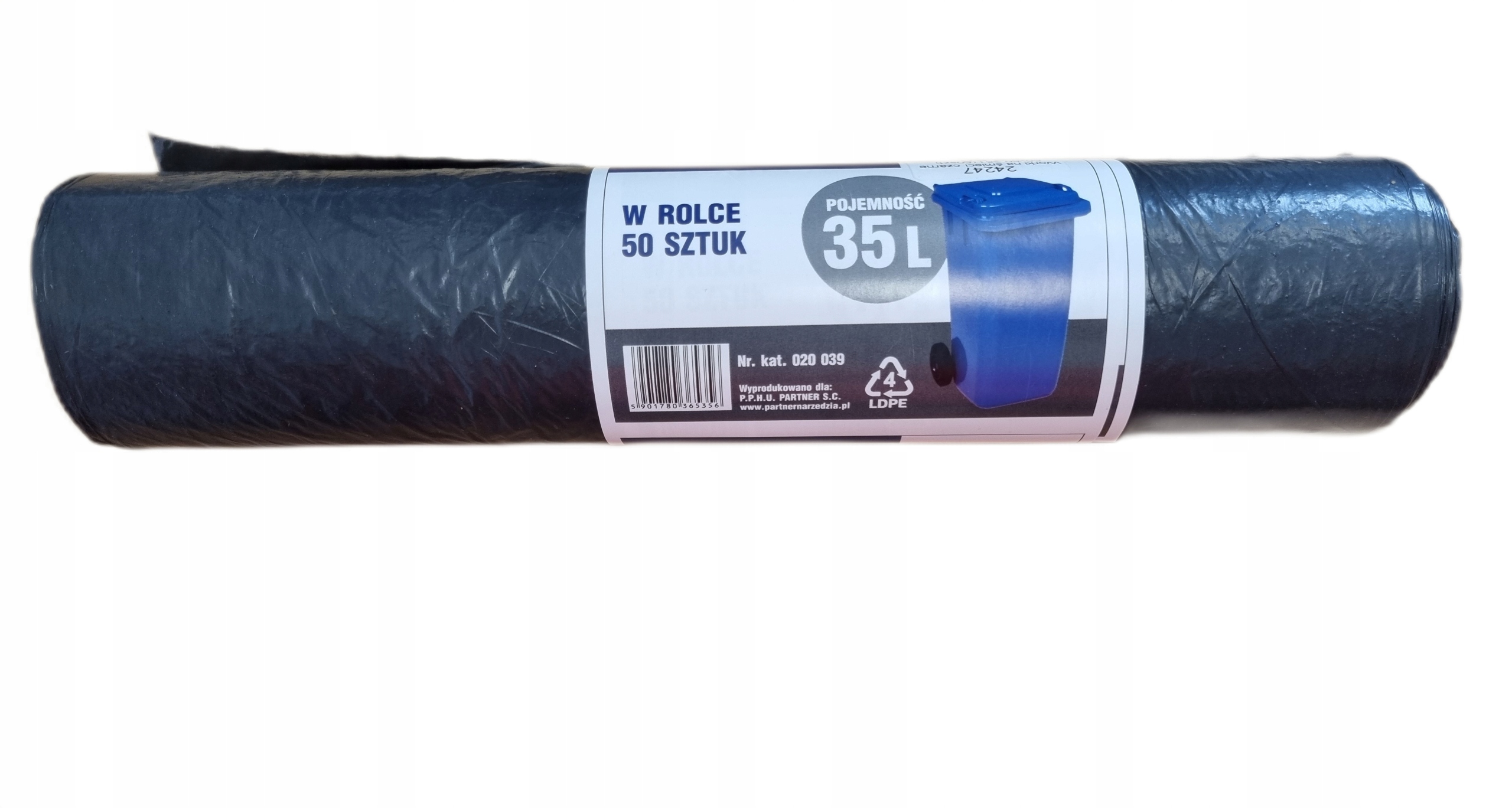 Worki Na Śmieci 35 litrów rolka 50 szt