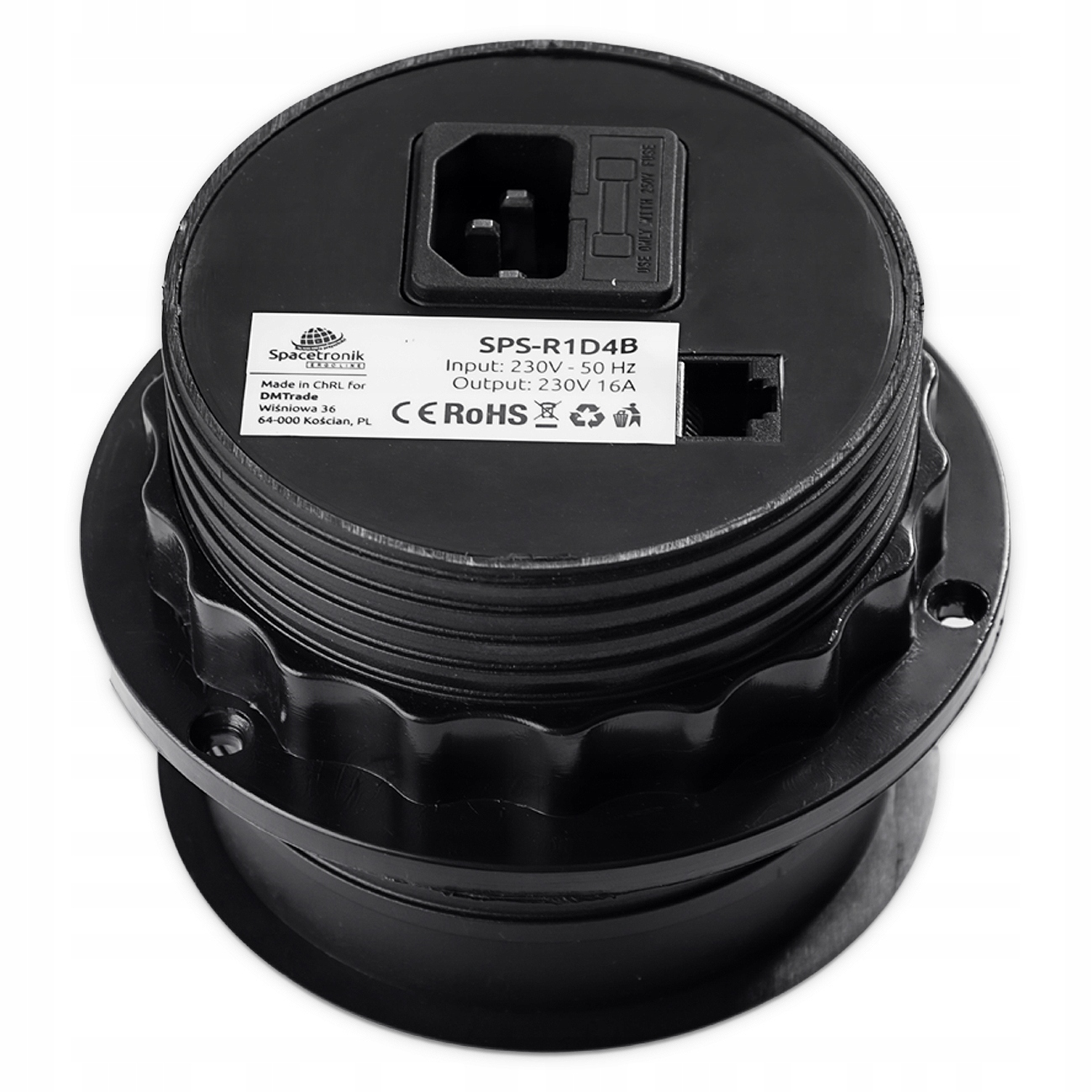 Gniazdo blatowe okrągłe Spacetronik SPS-R1D4B Marka Spacetronik