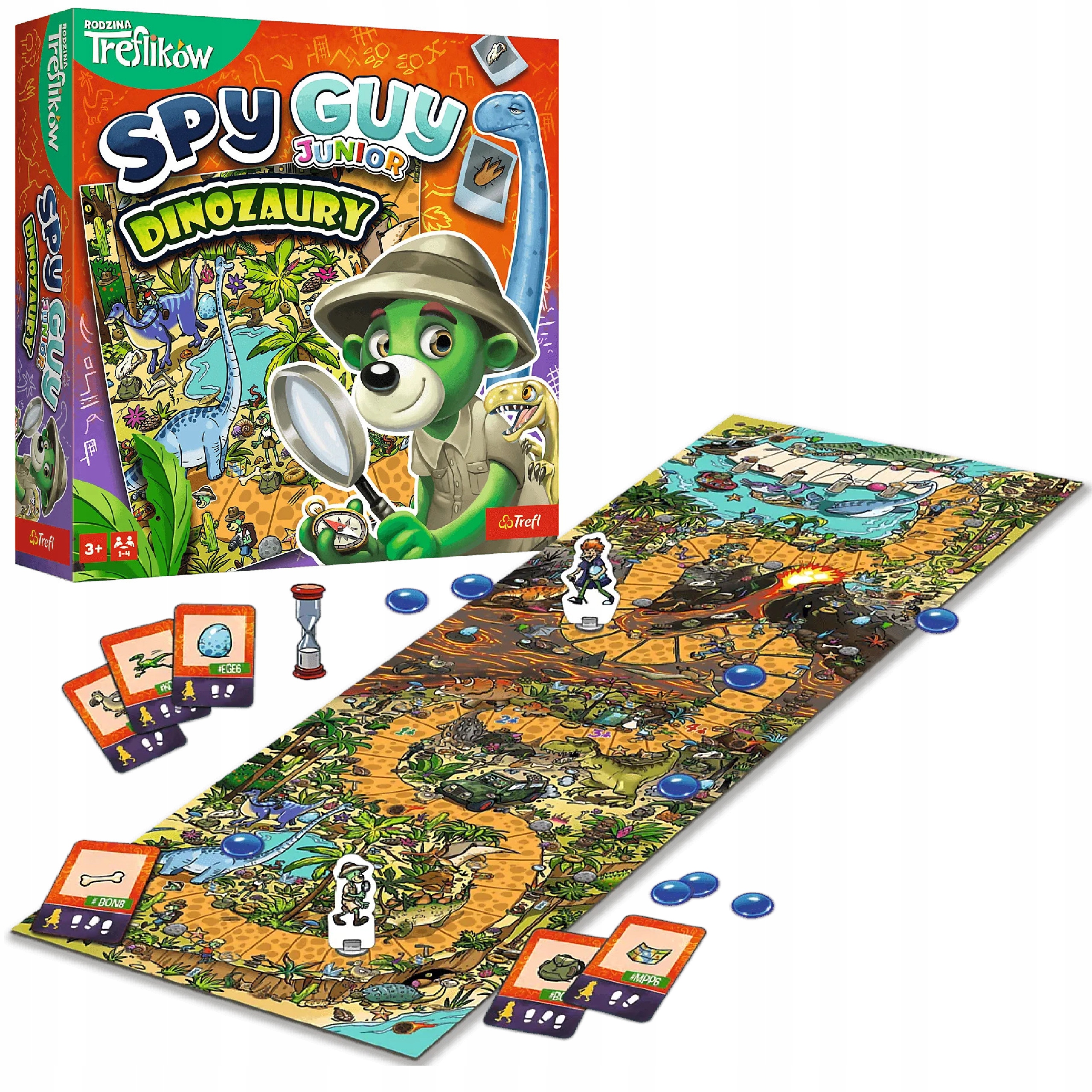 GRA RODZINNA TREFL GRA SPY GUY JUNIOR DINOZAURY