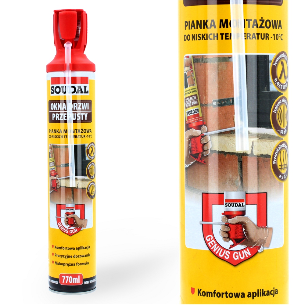 

Pianka uszczelniająca -10°C z aplikatorem 770 ml