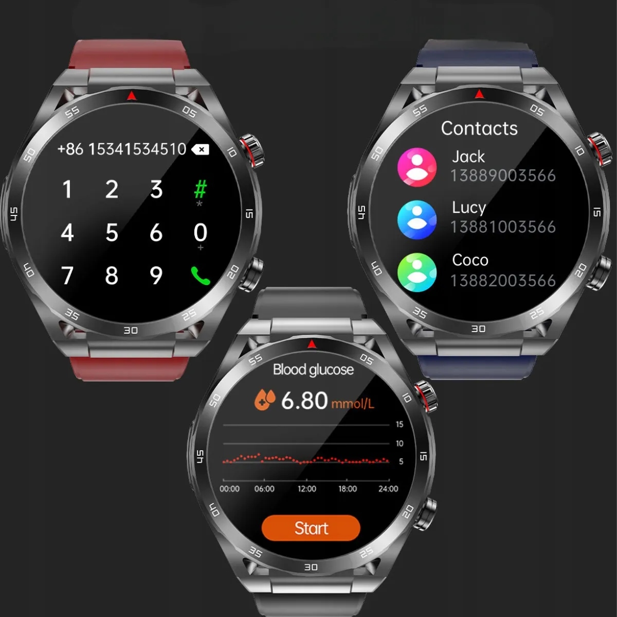 Smartwatch Pánsky Ekg Hrv Tlak Saturácia Menu Poľské