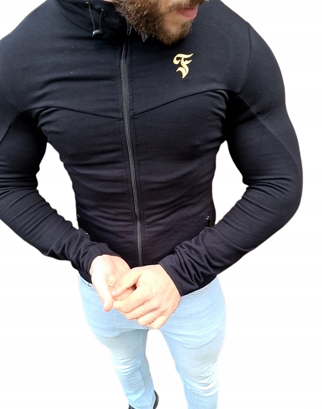 Bluza męska elastyczna sportowa z zamkiem Furia