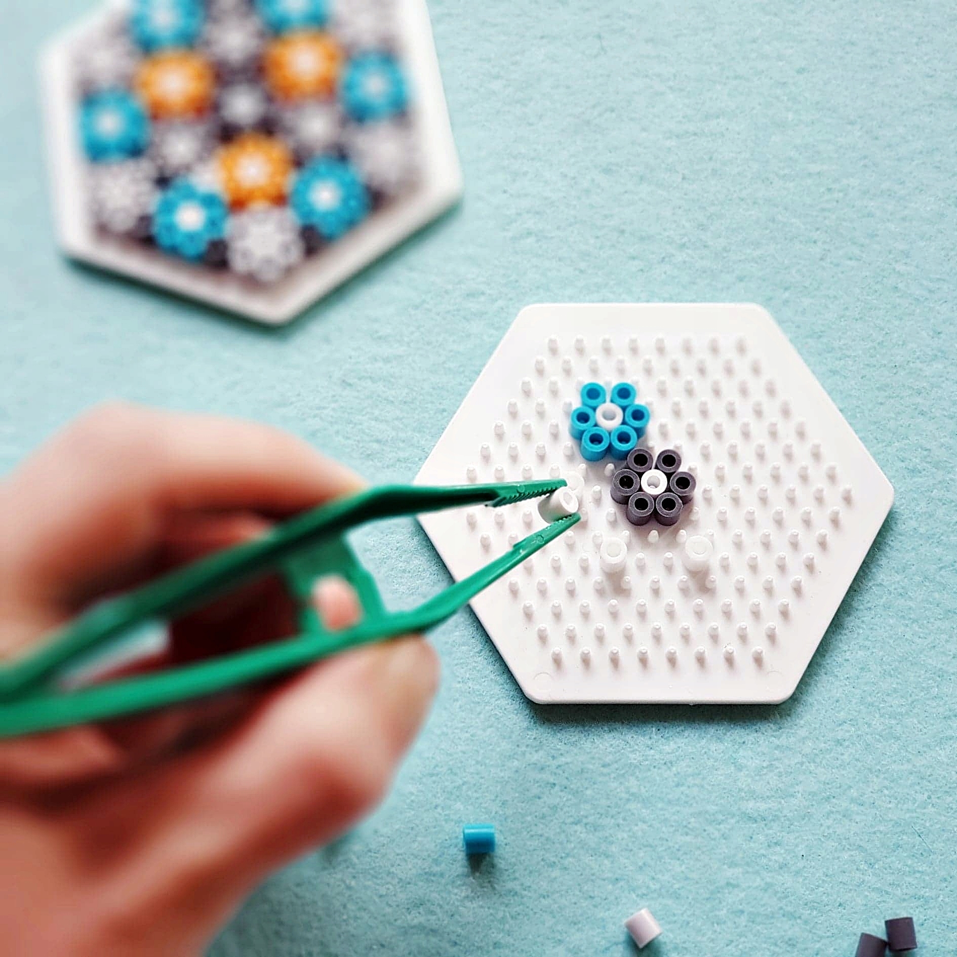 4 FORMY na koraliki idealne do Pyssla Ikea Materiał plastik